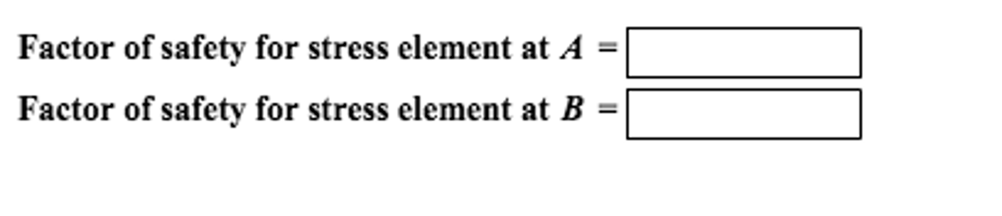 Solved This problem illustrates that the factor of safety | Chegg.com