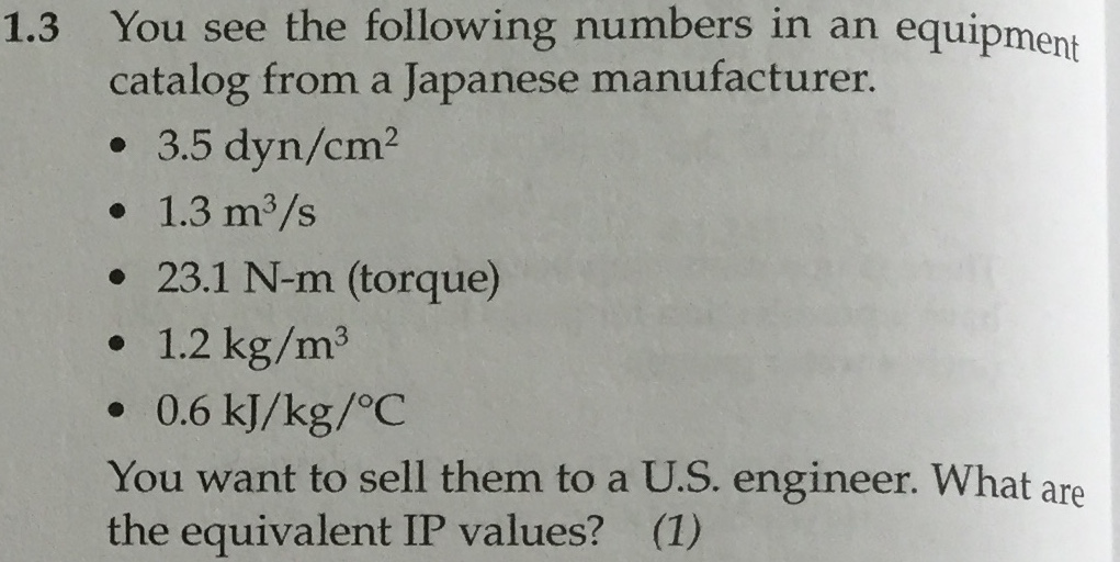 Solved You see the following numbers in an equipment catalog