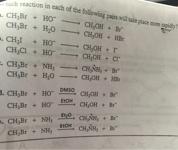 Solved: Which Reaction In Each Of The Following Pairs Will... | Chegg.com