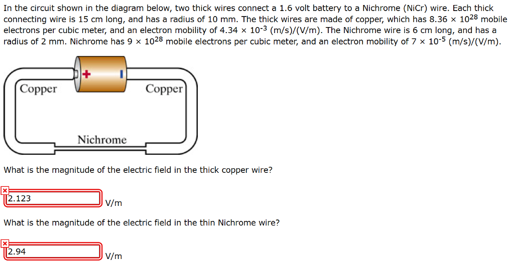 Solved In the circuit shown in the diagram below, two thick