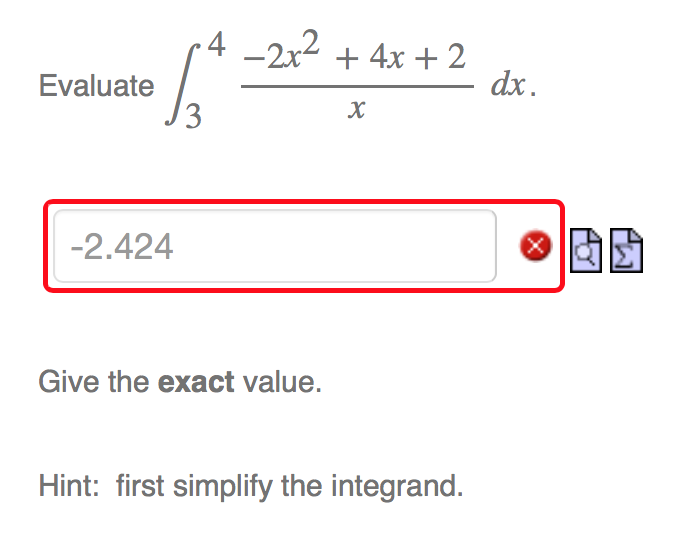 solved-4-2x2-4x-2-evaluate-dx-2-424-give-the-exact-value-chegg