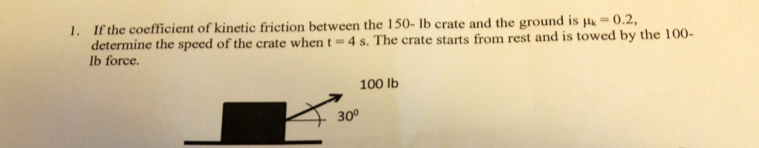 Solved If the coefficient of kinetic friction between the | Chegg.com