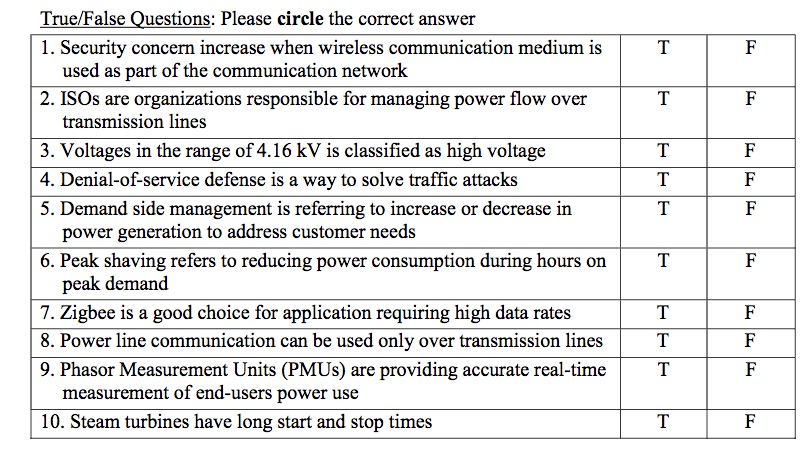 Solved True False Questions Please Circle The Correct Chegg