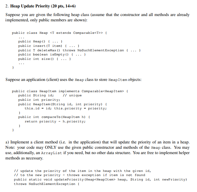 Analyze the worst case big O running time of your