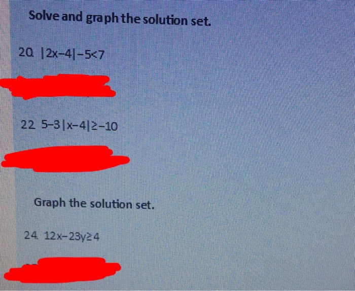 solve x 4 5 graph the solution