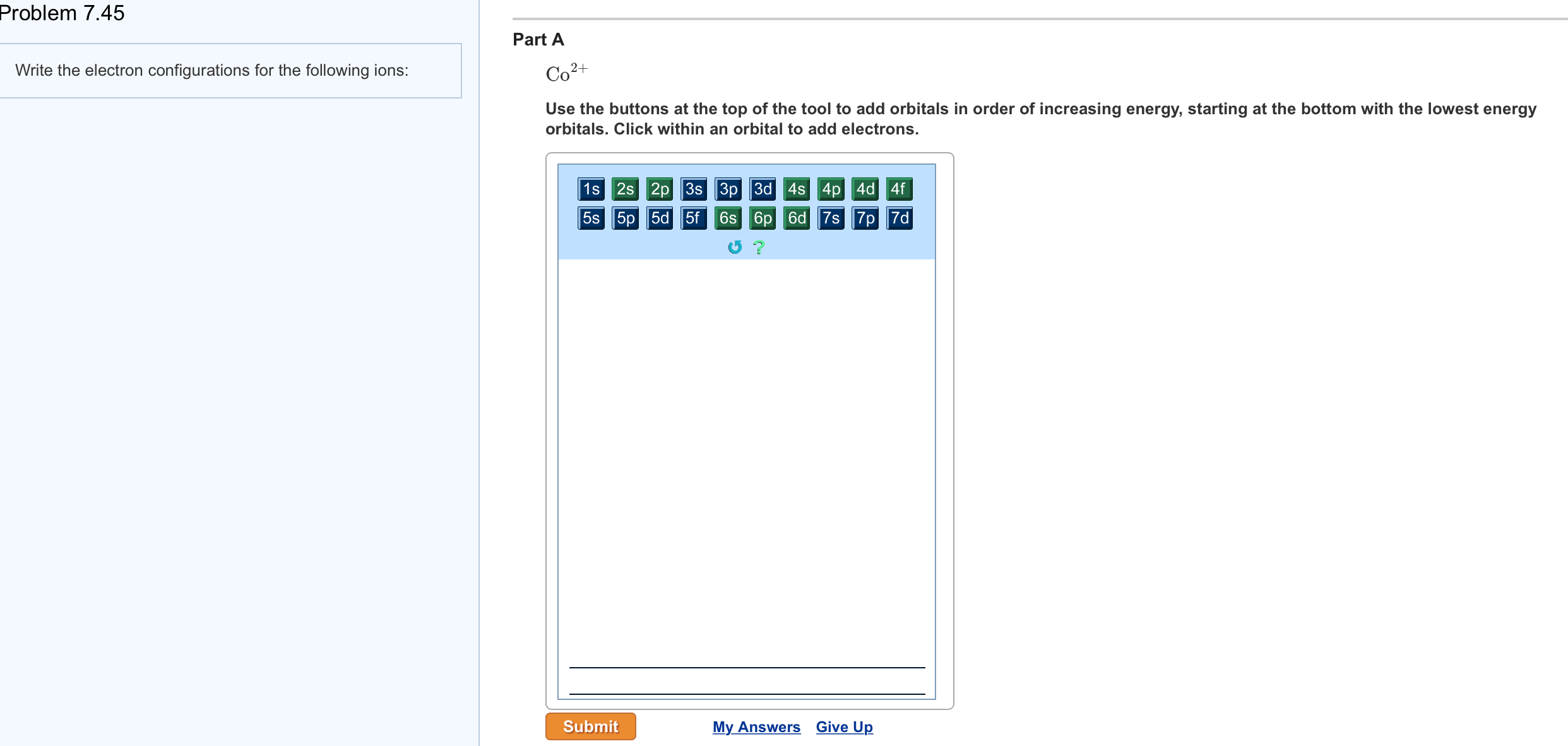 Solved how to do this problem 7 45 write the electron co chegg