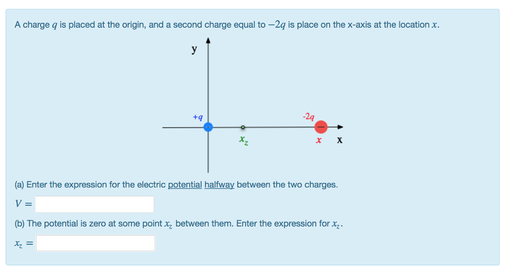 solved-a-charge-q-is-placed-at-the-origin-and-a-second-chegg