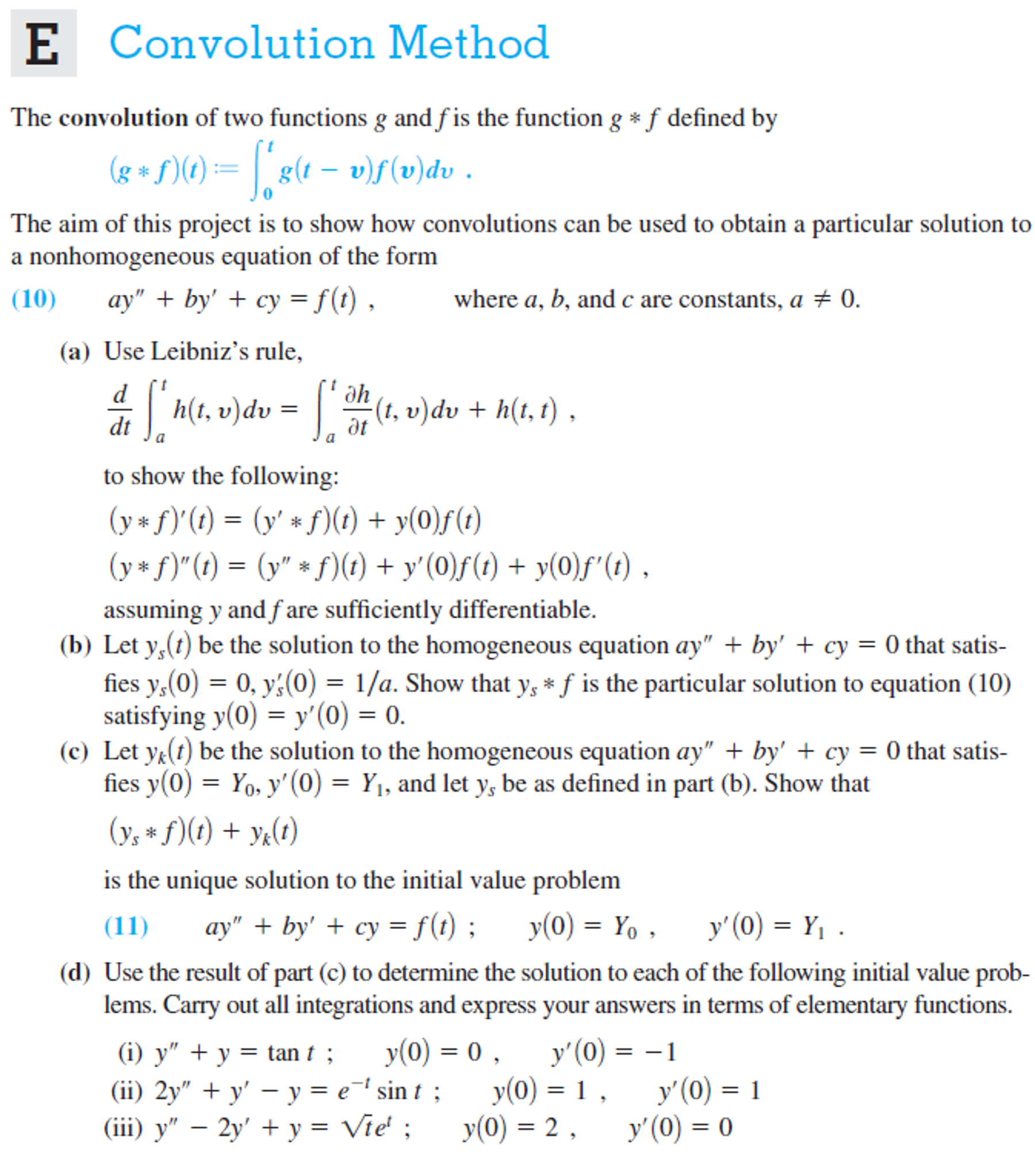 Solved The Convolution Of Two Functions G And F Is The | Chegg.com