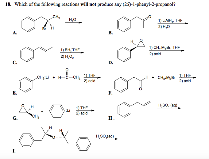 Solved Which of the following reactions will not produce any | Chegg.com