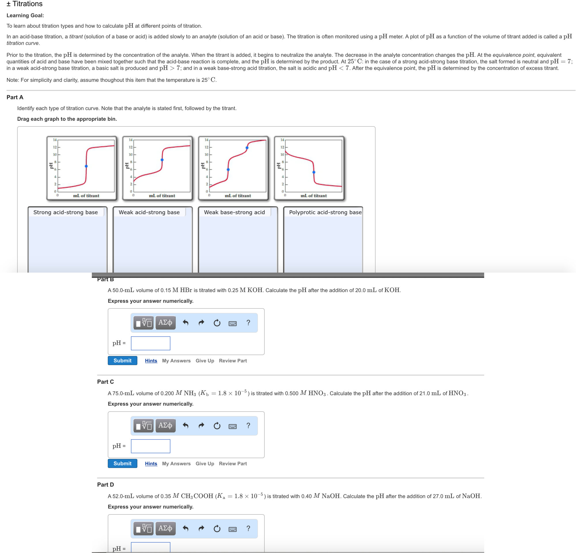 Solved To learn about titration types and how to calculate
