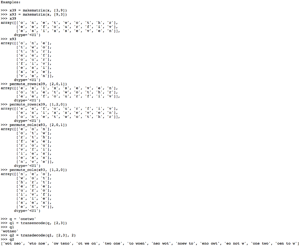 A transposition cypher scrambles the letters of a | Chegg.com