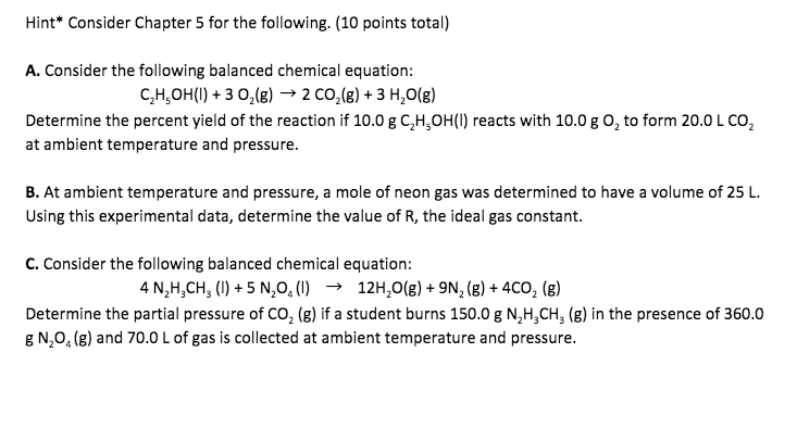 Solved: Hint* Consider Chapter 5 For The Following. (10 Po... | Chegg.com