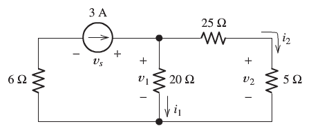 Solved Find the values of vs, v1, and i2 in the figure | Chegg.com