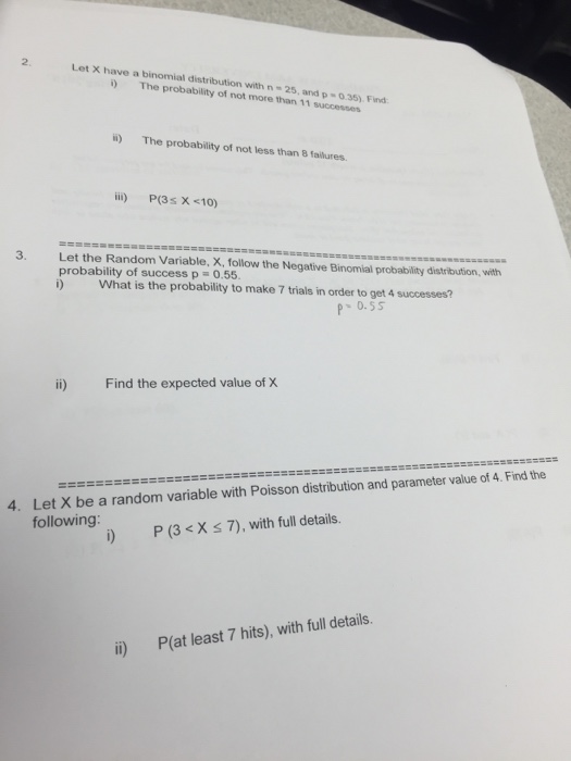Solved Let X have a binominal distribution with n = 25, and | Chegg.com