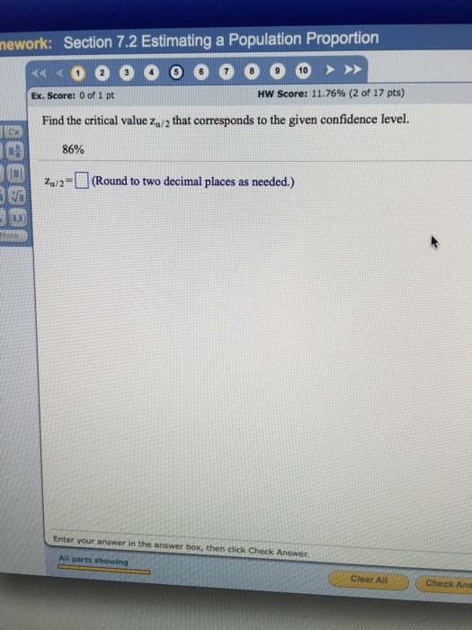Solved Find the critical value z_alpha/2 that corresponds to