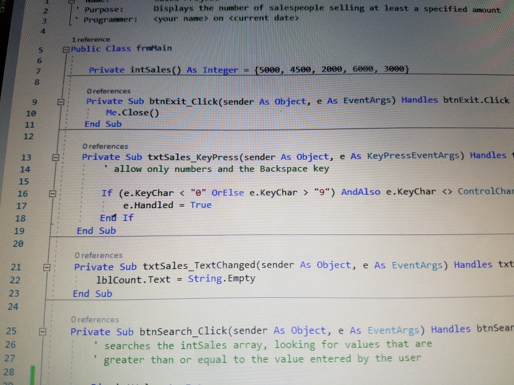 Solved Sales Solution Microsoft Visual Studio File Edit Chegg
