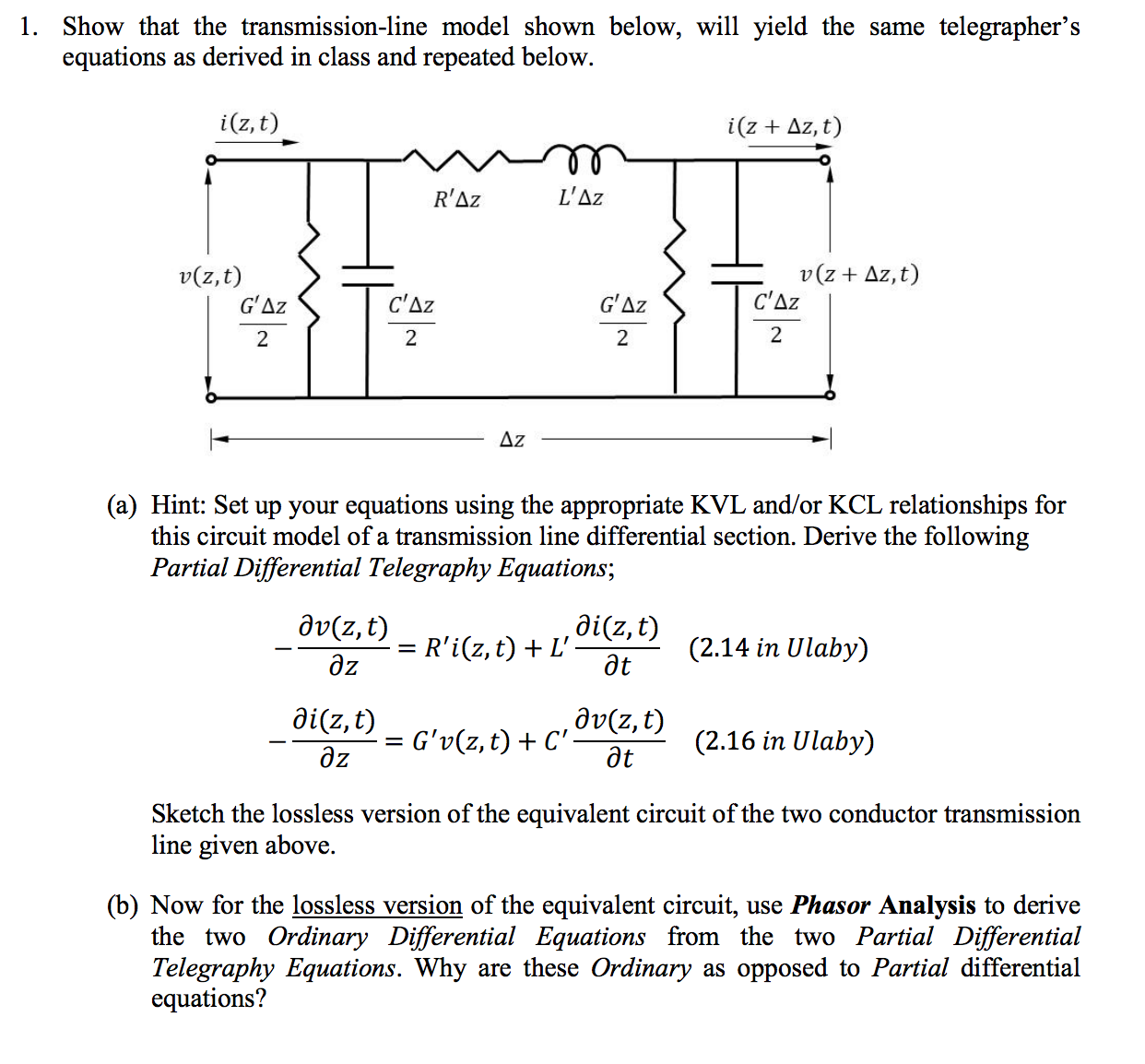 Transmission Line Model