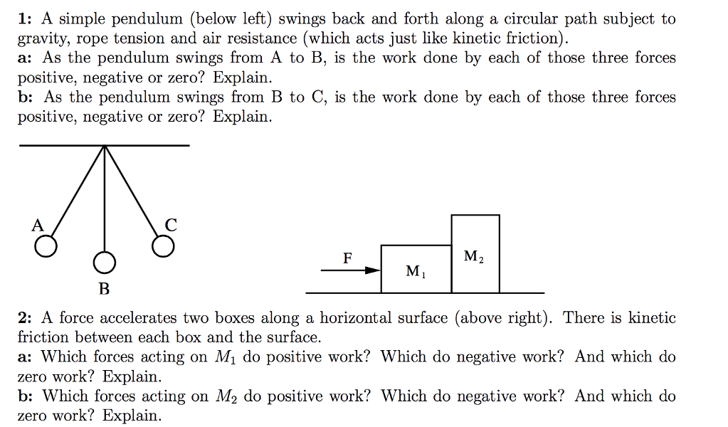 Solved A simple pendulum (below left) swings back and forth