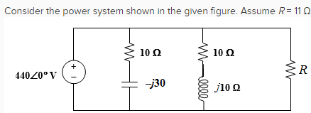 Solved Consider the power system shown in the given figure. | Chegg.com