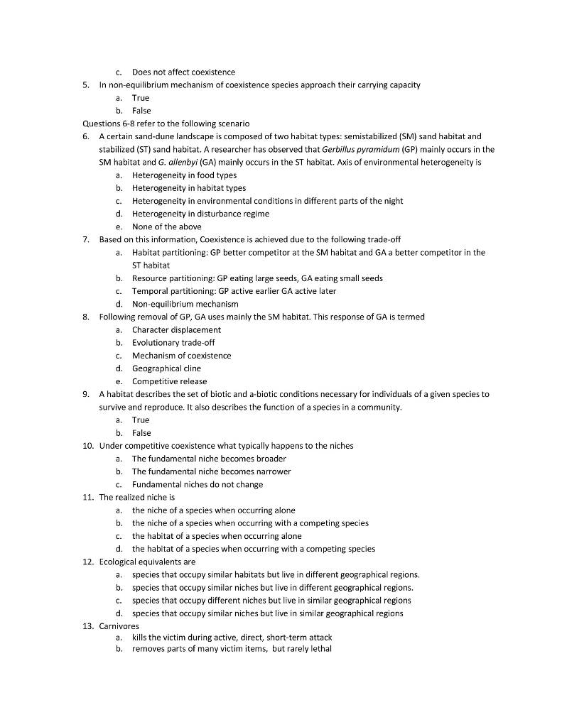 Solved Ecology worksheet #2 Q 1-4. The figure below compares | Chegg.com