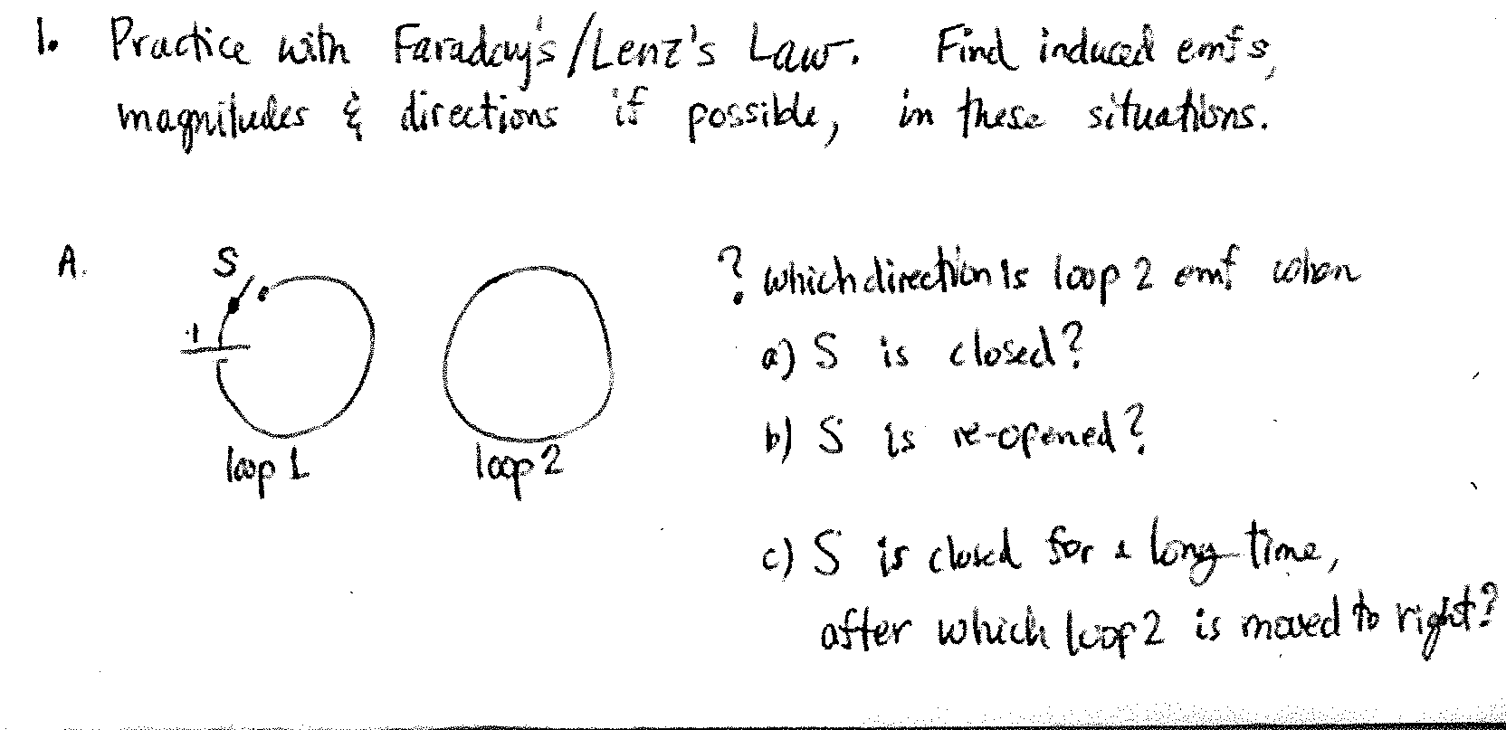 faraday and lenz law experiment