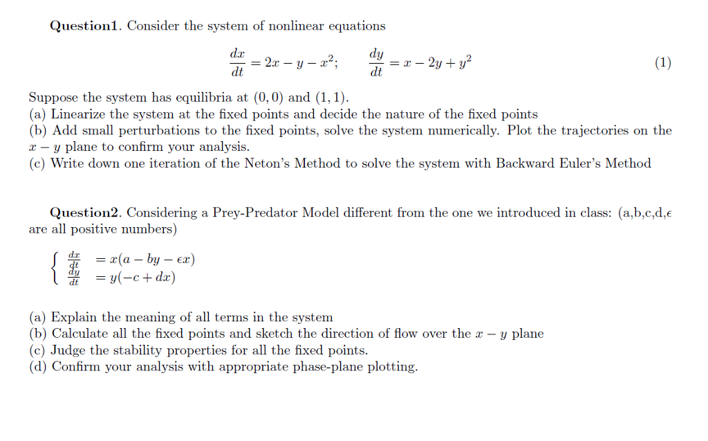 consider-the-system-of-nonlinear-equations-dx-dt-chegg