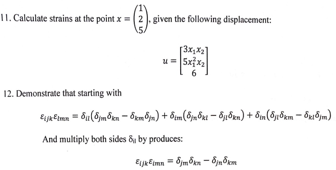 Mechanical Engineering, strain, index notation help