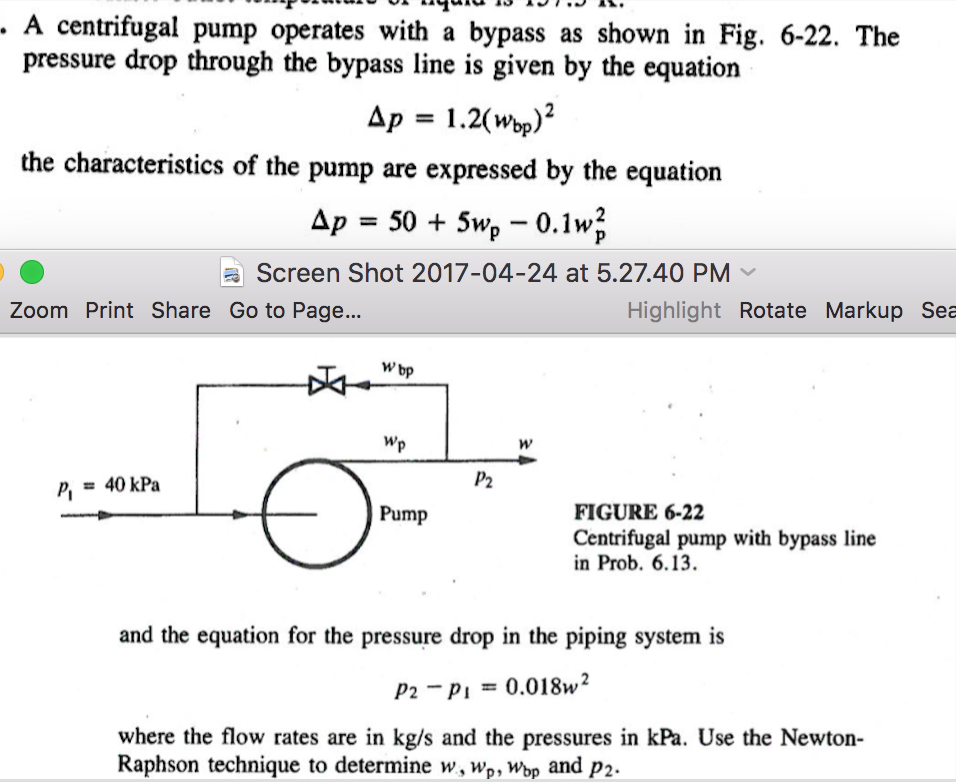 A Centrifugal Pump Operates With A Bypass As Shown... | Chegg.com