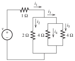 Solved Find i1, i2, i3, and i4 in the figure supposing i5 = | Chegg.com