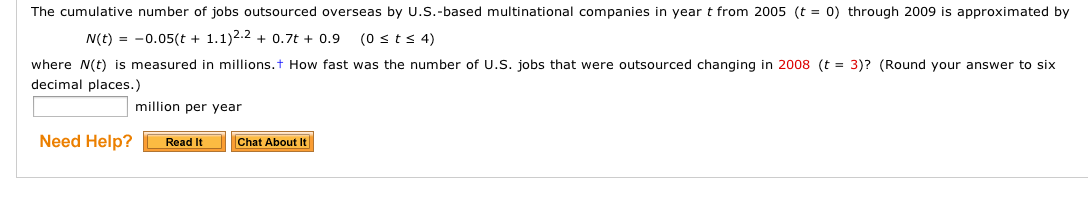 Number Of Jobs Outsourced Since 2000