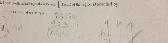 Solved 1. Evaluate a double iterated integral that is the | Chegg.com