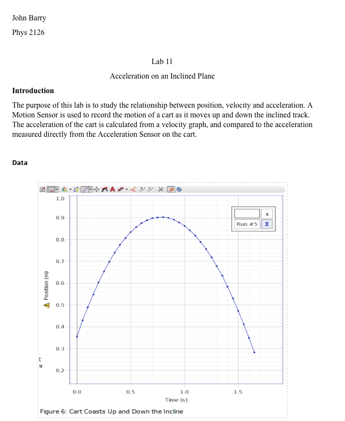 there is a lab report that has all data needed and