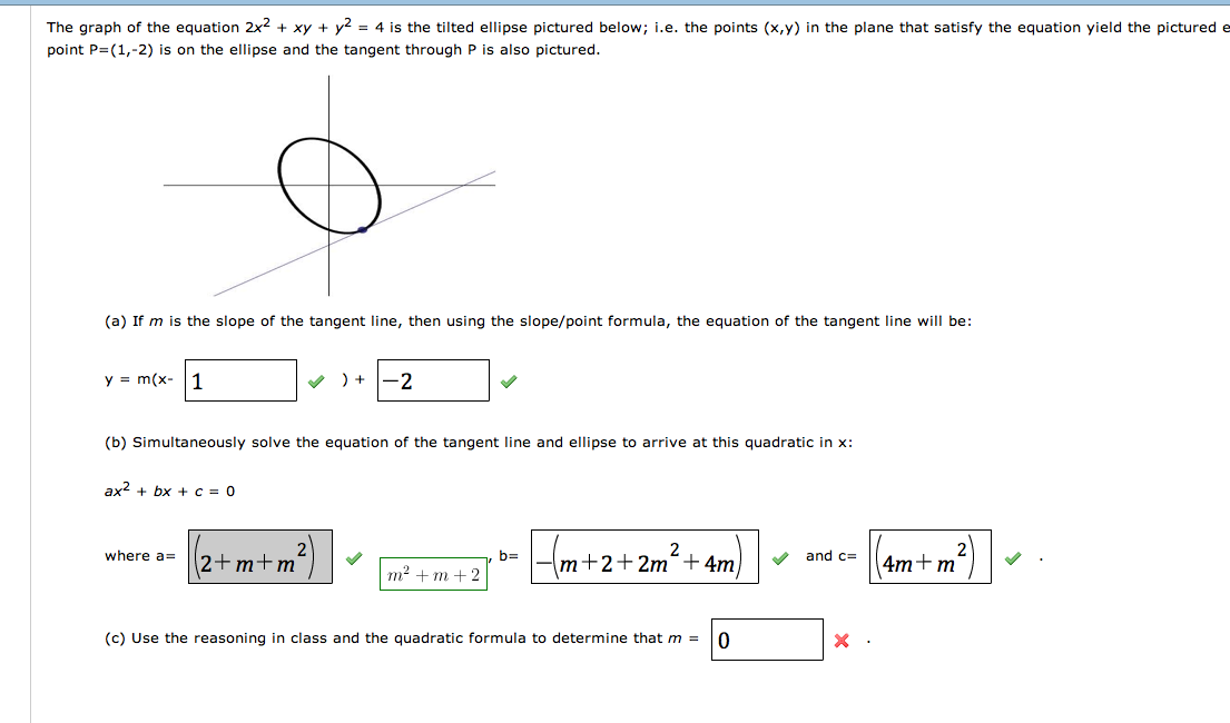 Solved The Graph Of The Equation 2x2 Xy Y2 4 Is The Chegg Com