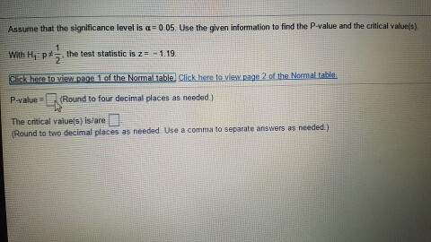 Solved Assume that the significance level is alpha = 0.05. | Chegg.com