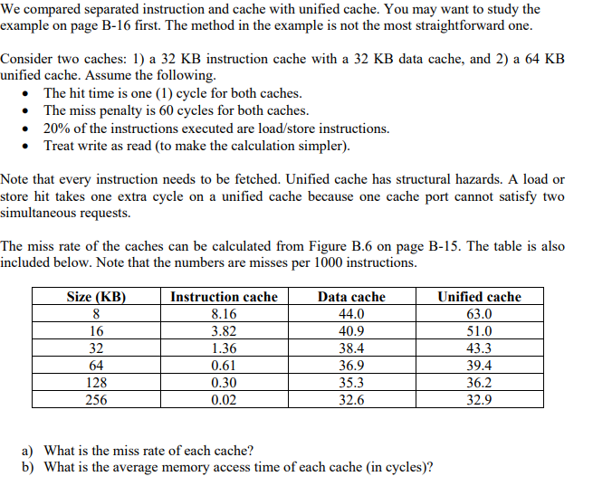 we-compared-separated-instruction-and-cache-with-chegg