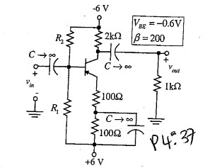 Solved design the circuit shown in figure p4.37 to obtain | Chegg.com