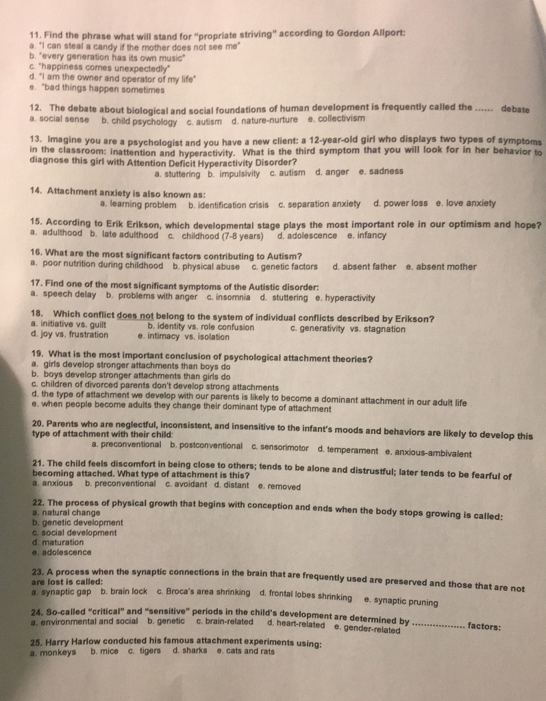 Solved 11. Find the phrase what will stand for 