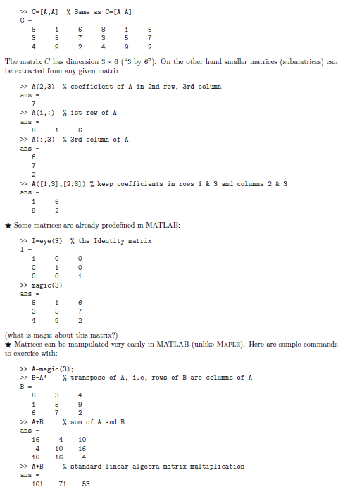 Solved: Please Answer Exercises 1-5 Using MATLAB, Post All... | Chegg.com