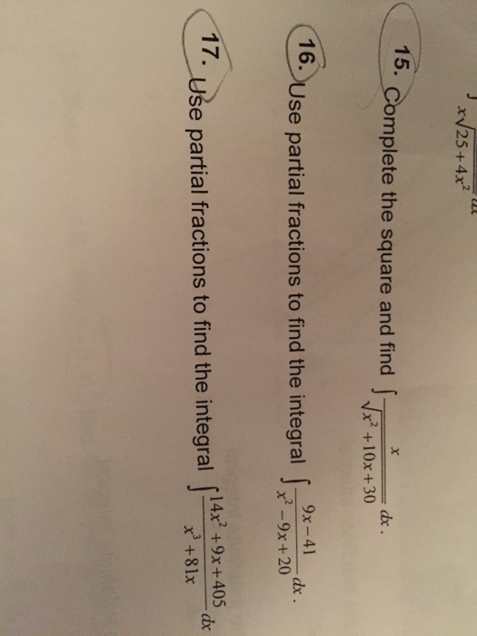 solved-15-complete-the-square-and-find-integrate-x-root-chegg