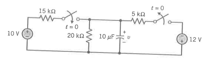 Solved Determine v(t) for t > 0. Assume that the circuit is | Chegg.com