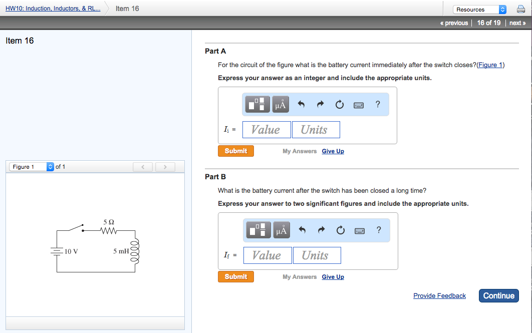 Solved Part A For the circuit of the figure what is the | Chegg.com