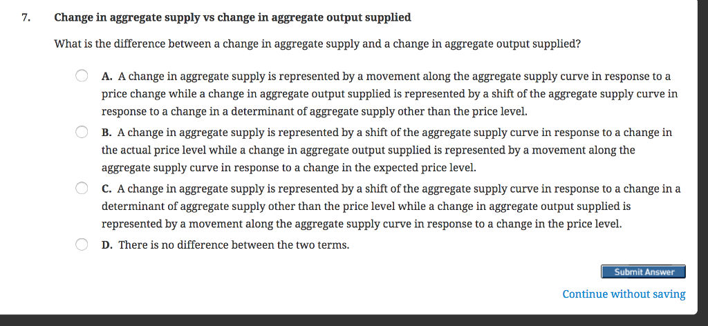 Solved 11 A decrease the short-run aggregate supply Which of | Chegg.com