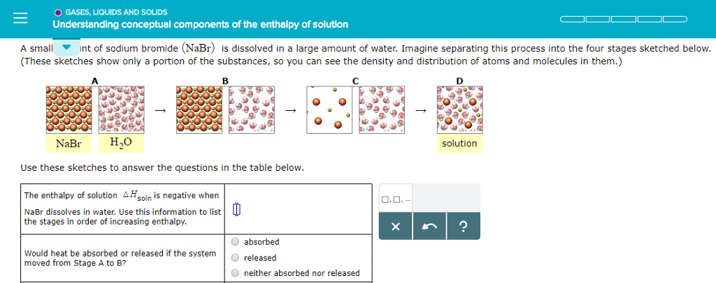 Solved O GASES, LIQUIDS AND SOLIDS Understanding conceptual | Chegg.com