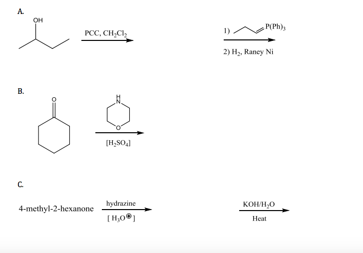 Solved 1. Give the organic product(s) of each of the | Chegg.com