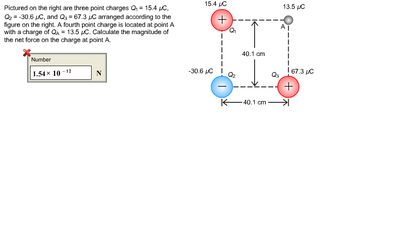 Solved Pictured On The Right Are Three Point Charges Q1 5848