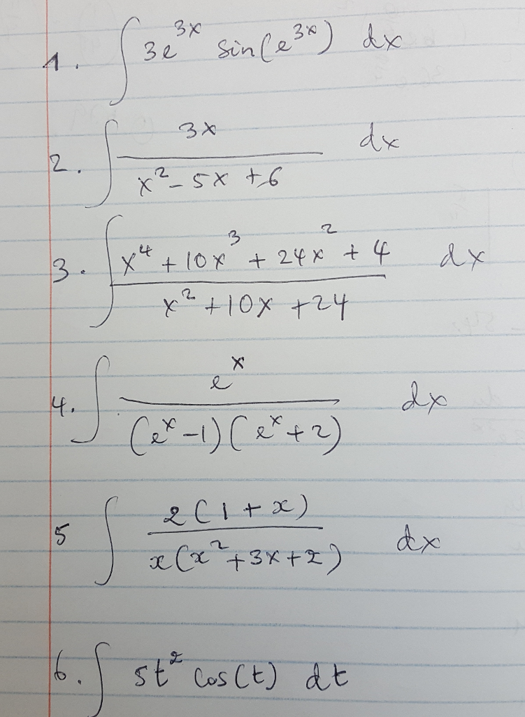 solved-integral-3e-3x-sin-e-3x-dx-integral-3x-x-2-5x-chegg