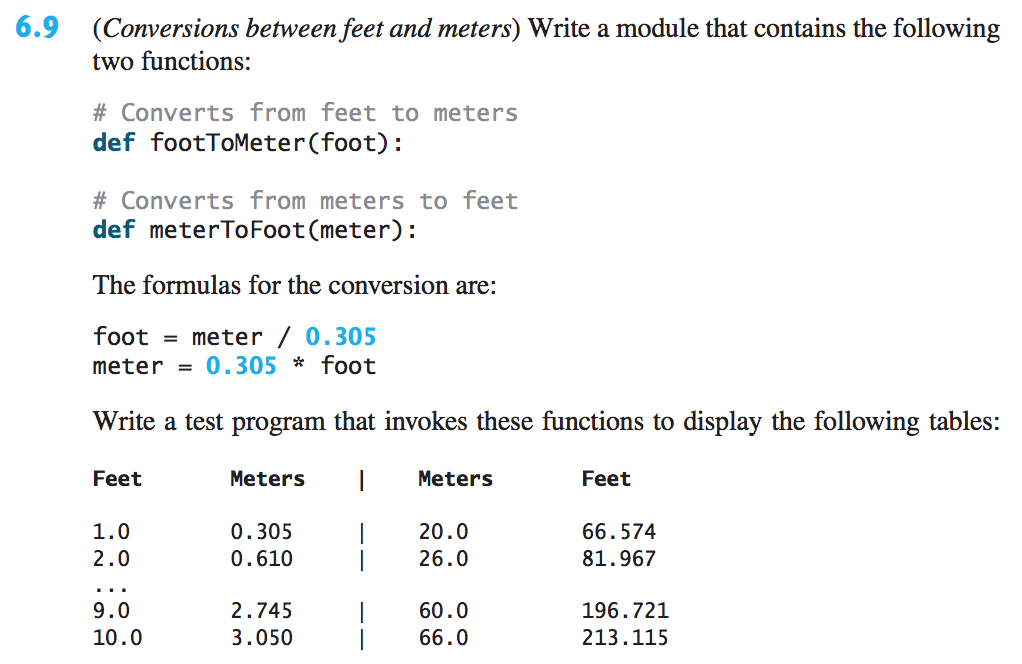 Solved Python Programming Conversions Between Feet And M My Xxx Hot Girl