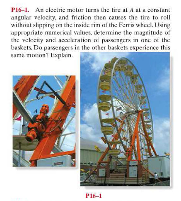 Solved An electric motor turns the tire at A at a constant