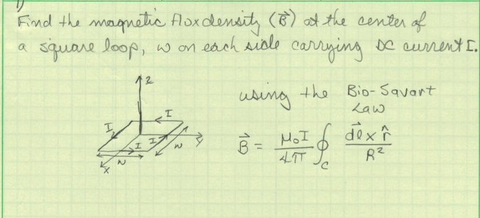 Solved Find the magnetic flux density (B) at the center of a | Chegg.com
