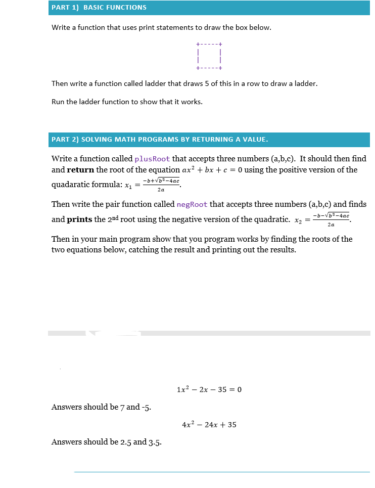 Solved I dont know what these Python questions want me to | Chegg.com